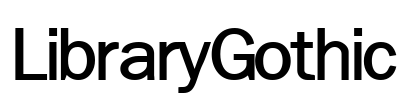 LibraryGothic Font Image