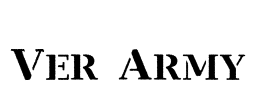 Ver Army Font Image