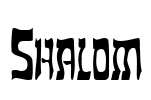 Shalom Font Image