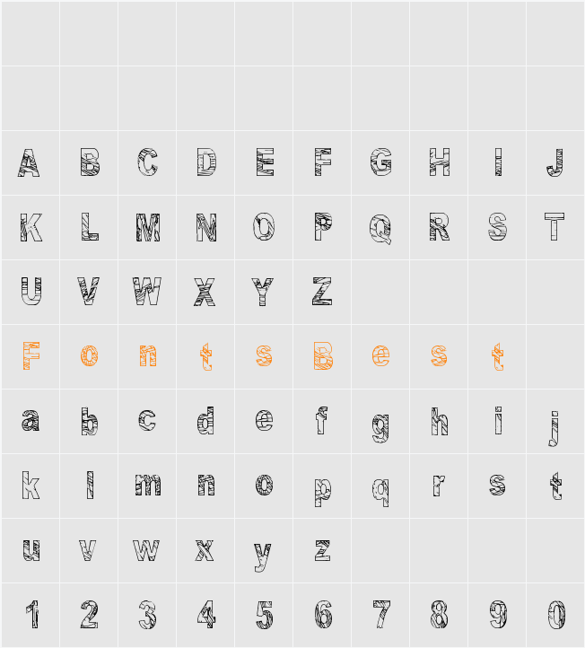Some Distant Memory Character Map