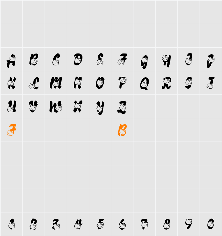 LMS Hello Kitty Hello Character Map