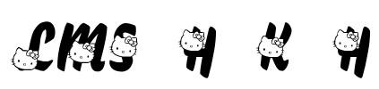 LMS Hello Kitty Hello Font Image