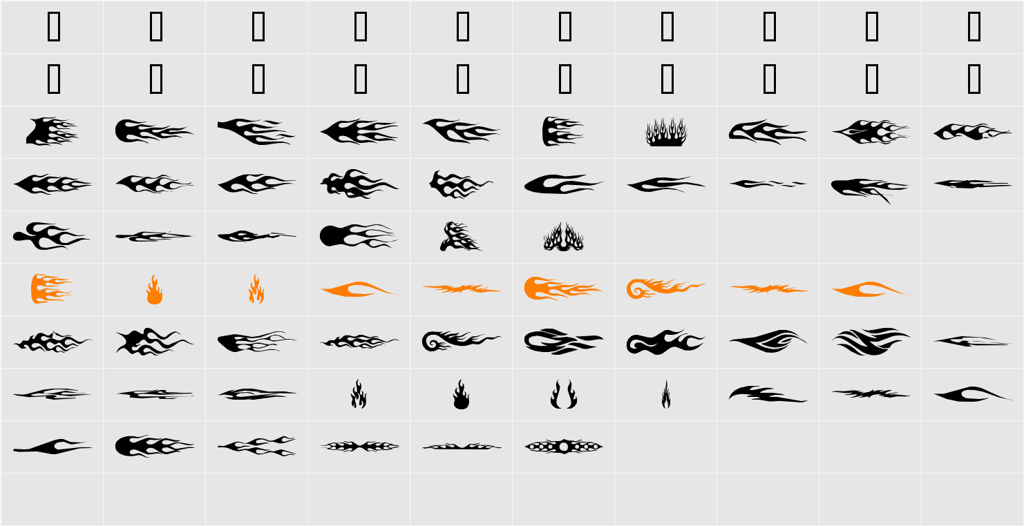 flamez by marioz Character Map