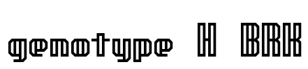 genotype H BRK Font Image