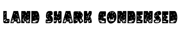 Land Shark Condensed Font Image