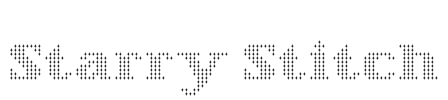 Starry Stitch Font Image