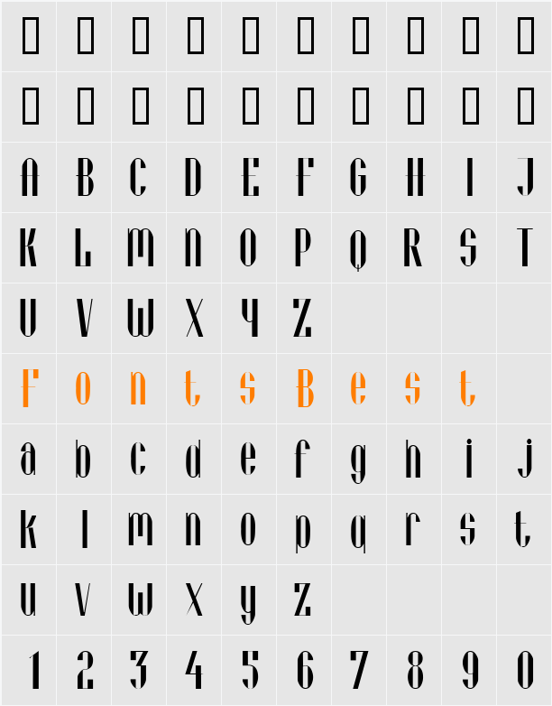 VieneseExtended Character Map