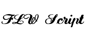 FLW Script Font Image