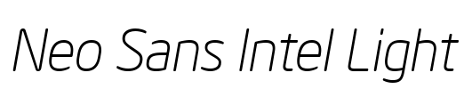 Neo Sans Intel Light