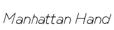 Manhattan Hand Font Image