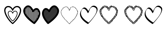 Hearts St Font Image