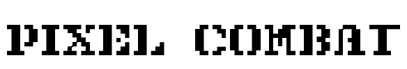 Pixel Combat Font Image