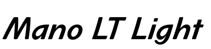 Mano LT Light Font Image