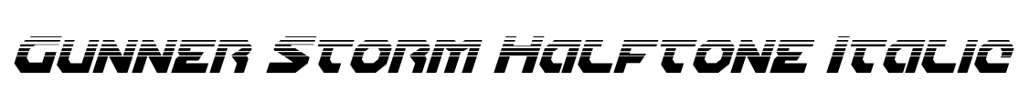 Gunner Storm Halftone Italic