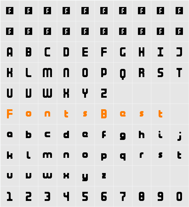 Tuning Fork Character Map