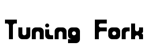 Tuning Fork Font Image
