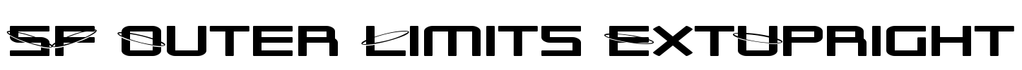 SF Outer Limits ExtUpright Font Image