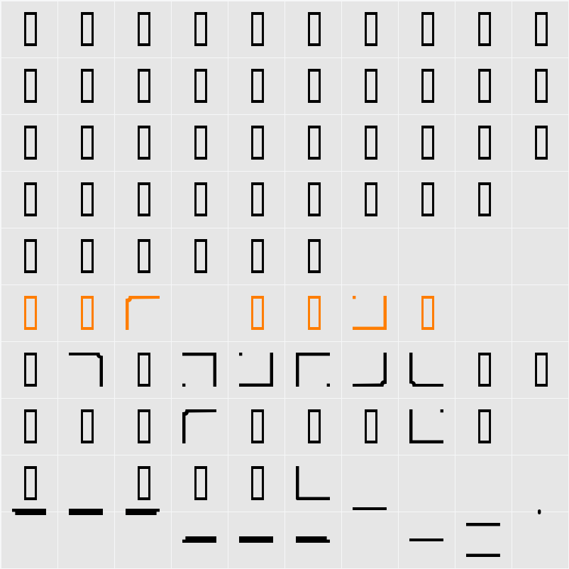 EOPframekid Character Map