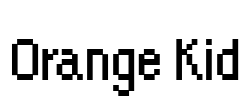 Orange Kid Font Image