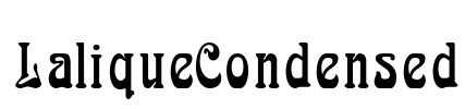 LaliqueCondensed Font Image