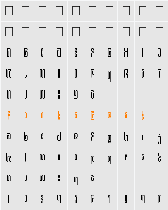 Hieroglyphic Character Map