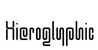 Hieroglyphic Font Image