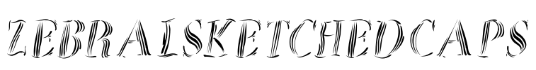 ZebralSketchedCaps Font Image