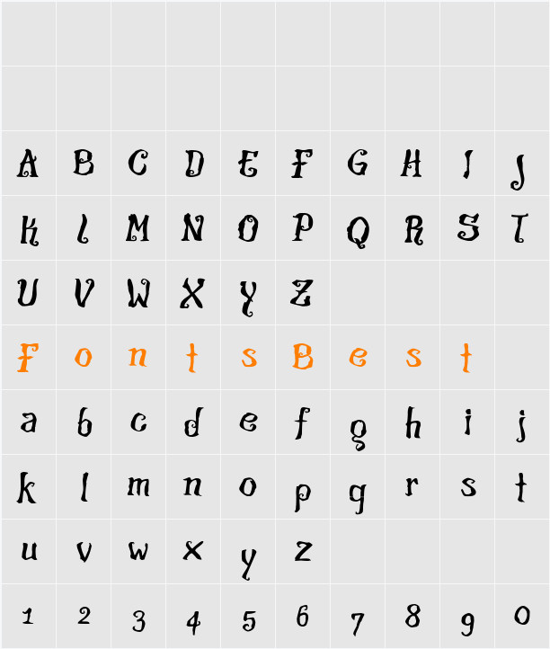 theCroach Character Map