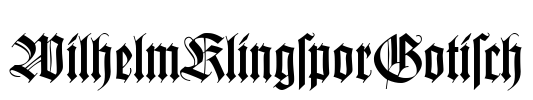 WilhelmKlingsporGotisch