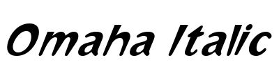 Omaha Italic Font Image