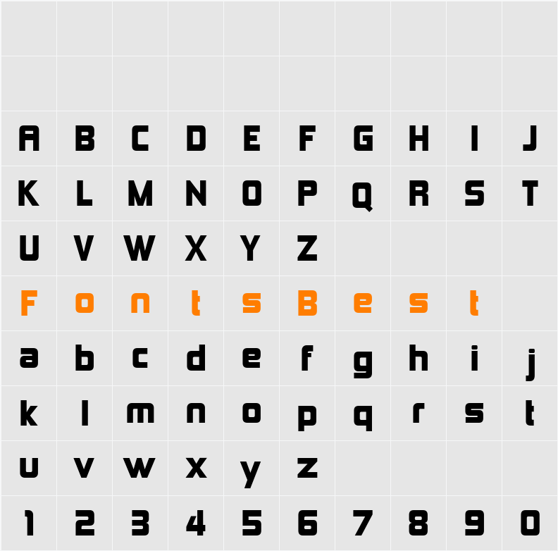 Kimberley Character Map