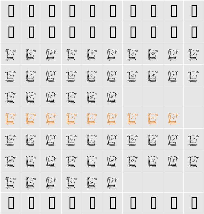 KR His N Hers Character Map