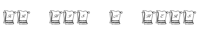 KR His N Hers Font Image