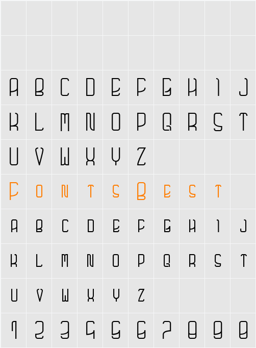 futuro Character Map