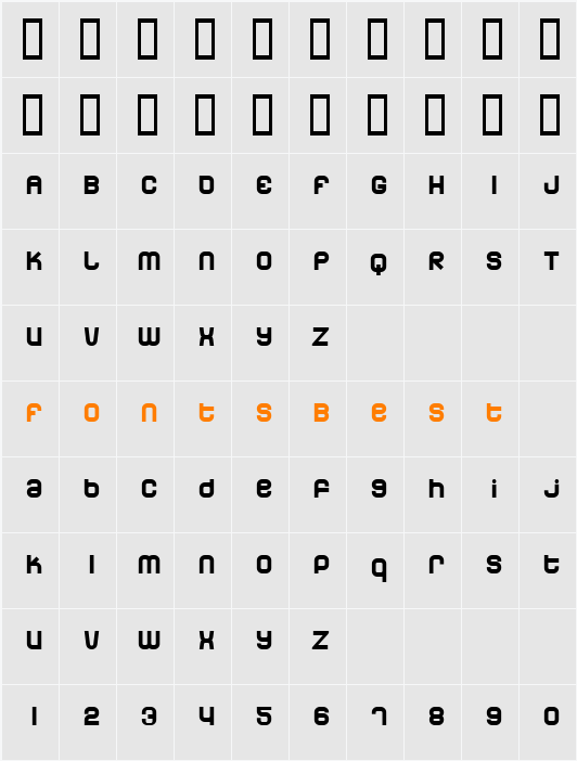 Dunebug Character Map