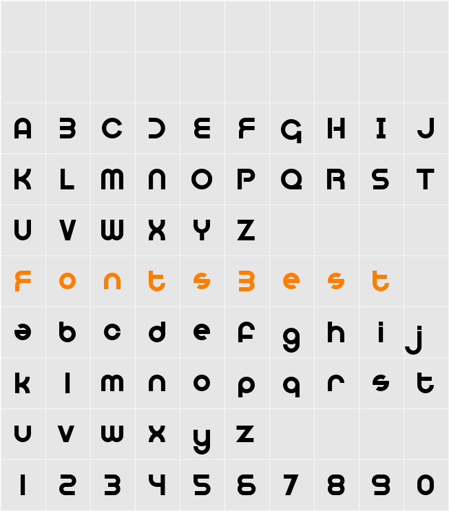 Optien Character Map