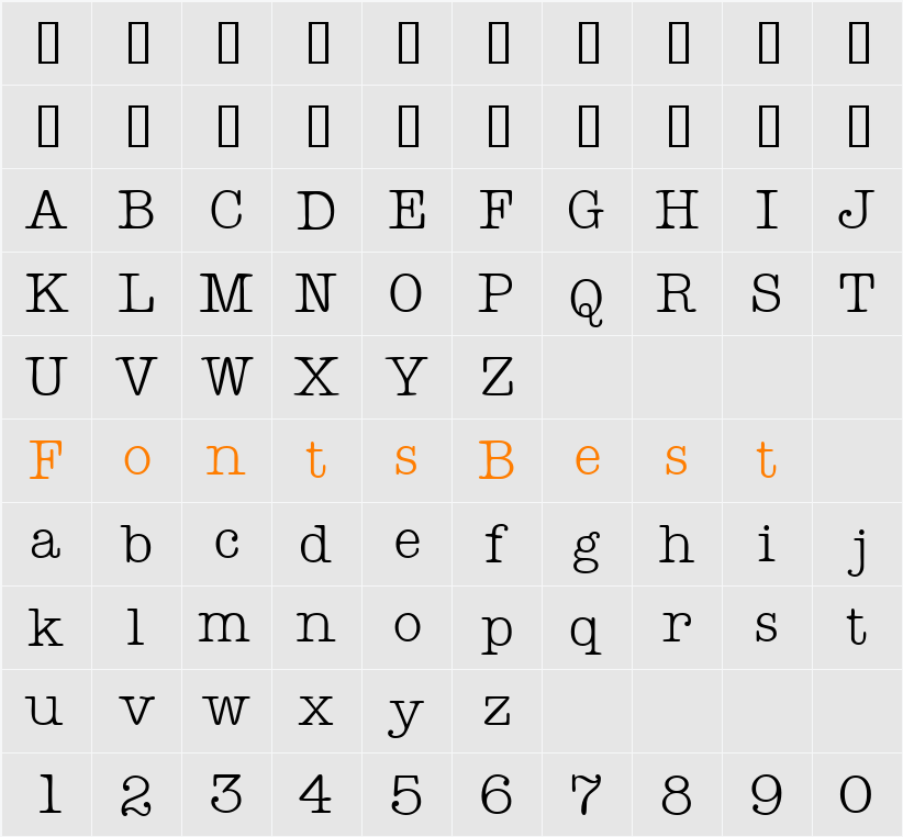 KeyboardDisplaySSi Character Map