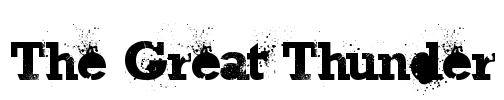 The Great Thunder Font Image