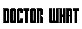 Doctor What Font Image