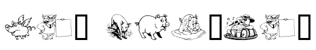 Ein Schwein Font Image