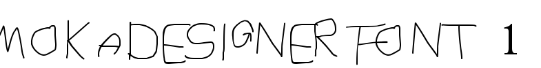 MOKADESIGNER FONT 1 Font Image