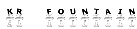 KR Fountain Font Image