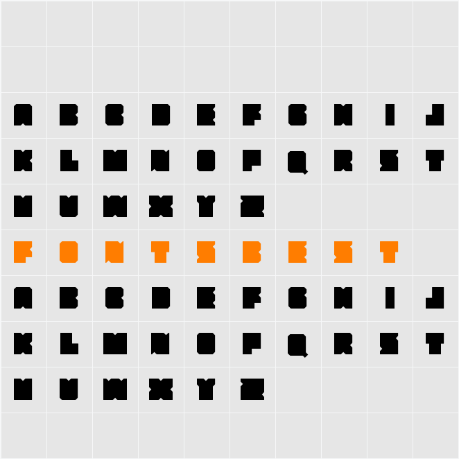 Fresh Bold Character Map