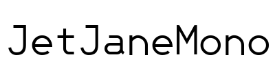 JetJaneMono Font Image