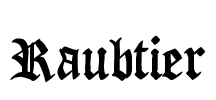 Raubtier Font Image