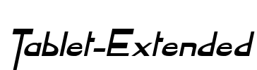 Tablet-Extended Font Image