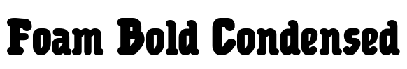 Foam Bold Condensed Font Image