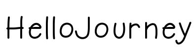 HelloJourney Font Image