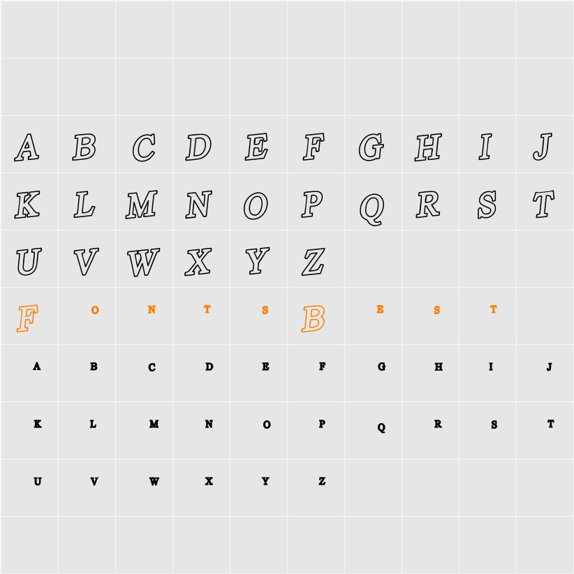 Retro Supermarket Character Map