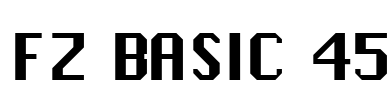 FZ BASIC 45 Font Image